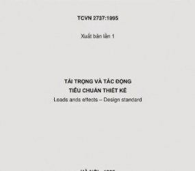 TCVN 2737:1995 - Tải trọng và tác động