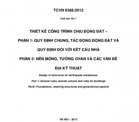 TCVN 9386:2012 - Thiết kế công trình chịu động đất